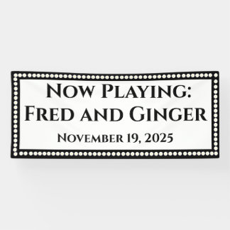 Marquee Wedding Banner