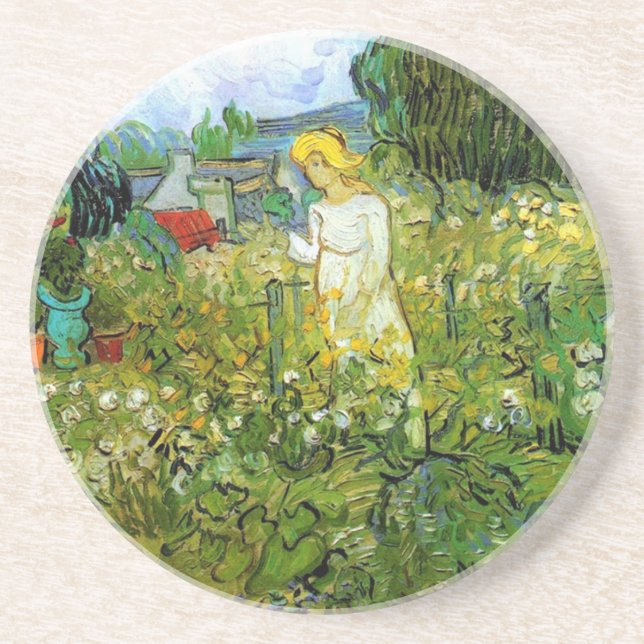 Marquerite Gachet in the Garden, Vincent van Gogh. Coaster (Front)