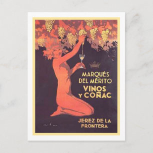 Marques Del Merito Vinos y Conac Postcard