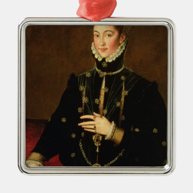 Marquesa of Las Navas, c.1559 Metal Tree Decoration (Front)