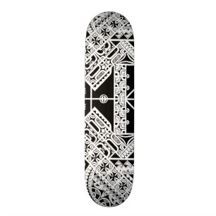 Marquesas Polynesian tribal art on skatedeck Skateboard
