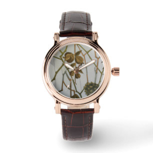 Marquetry inlay watch