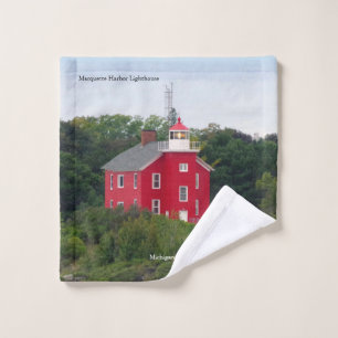 Marquette Harbor Lighthouse towel cloth