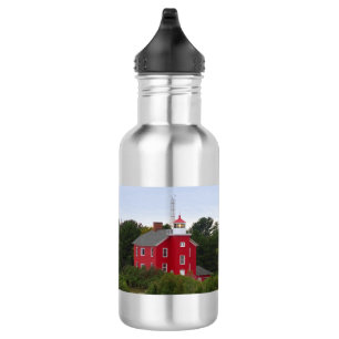 Marquette Harbour Lighthouse 2 hist. water bottle