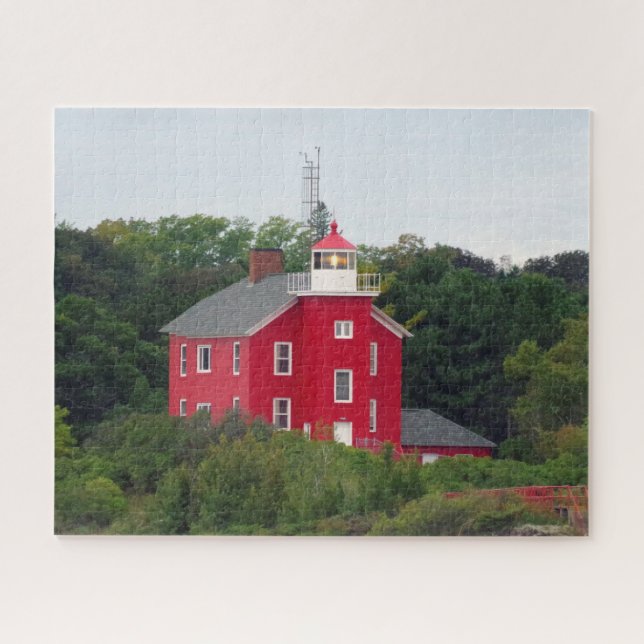 Marquette Harbour Lighthouse Jigsaw Puzzle (Horizontal)
