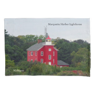 Marquette Harbour Lighthouse pillow case
