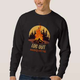 Marquette Michigan Campfire Sweatshirt