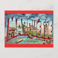 Marquette Michigan Greeting Postcard