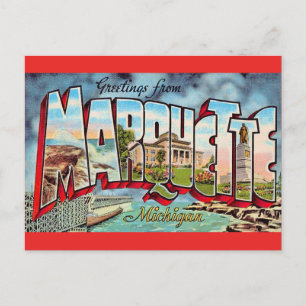 Marquette Michigan Greeting Postcard