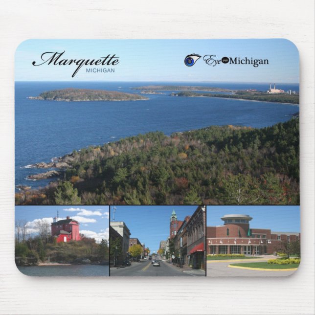 Marquette, Michigan Mouse Mat (Front)