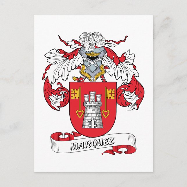 Marquez Family Crest Postcard (Front)