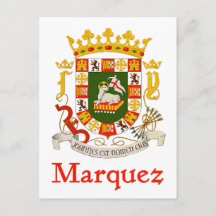 Marquez Shield of Puerto Rico Postcard