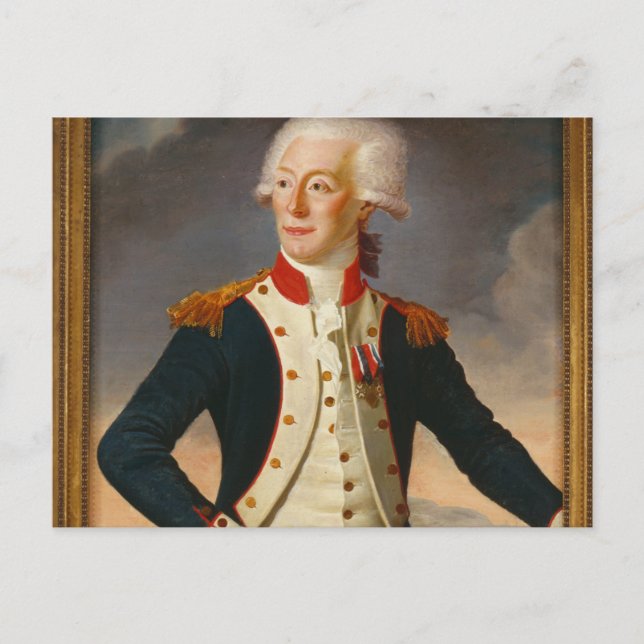 Marquis De Lafayette Portrait Postcard (Front)