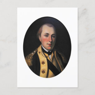 Marquis de Lafayette (signature on reverse) Postcard