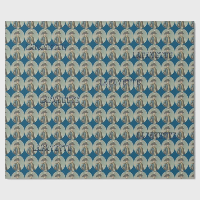 Marquis de Lafayette wrapping paper (Flat)