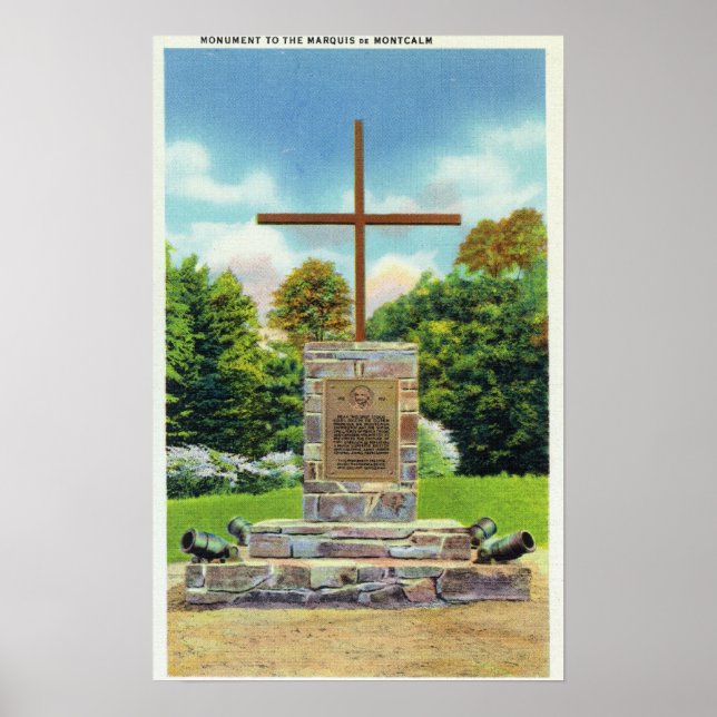Marquis de Montcalm Monument Scene Poster (Front)