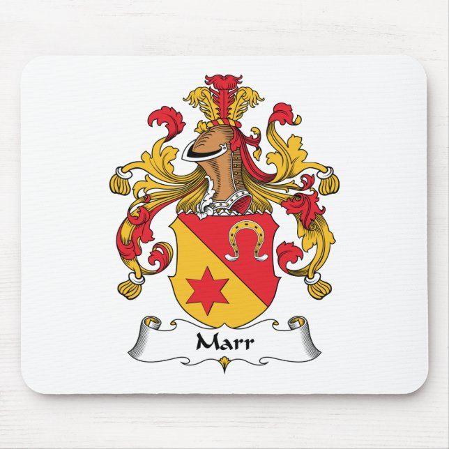Marr Family Crest Mouse Mat (Front)