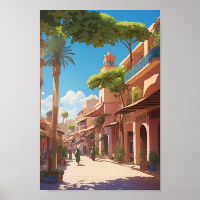 marrakech ai painting wall art (Front)