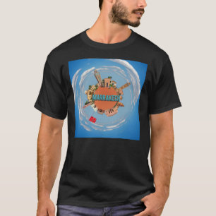 marrakech city little tiny planet morocco architec T-Shirt