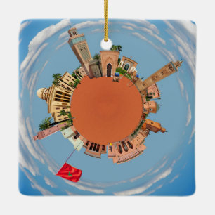 marrakech little planet morocco travel tourism lan ceramic ornament