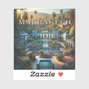 Marrakech Morocco 3 Inch Vinyl Sticker