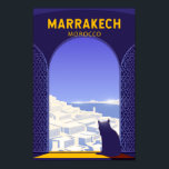Marrakech Morocco Cat Retro Poster<br><div class="desc">Marrakech retro travel design in a retro style.</div>