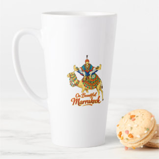 Marrakech Morocco Design Vibrant Travel Art Latte Mug