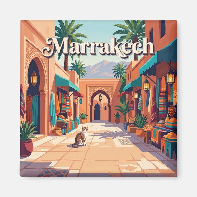 Marrakech, Morocco Magnet (Front)