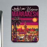 Marrakech Morocco souk Tourism Travel Souvenir Magnet<br><div class="desc">This design is a Marrakesh market (souk) in Morocco that represents Moroccan culture. An ideal gift for lovers of travel and tourism in the world.</div>