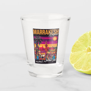 Marrakech Morocco souk Tourism Travel Souvenir Shot Glass