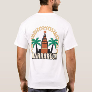 Marrakech Morocco T-shirt, palm tree and architect T-Shirt
