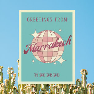 Marrakech Morocco vacation retro Postcard