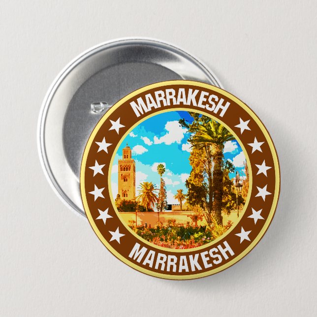 Marrakesh                                          7.5 cm round badge (Front & Back)