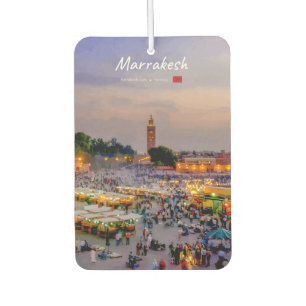 Marrakesh, Morocco - Jemaa el Fnaa Square Car Air Freshener