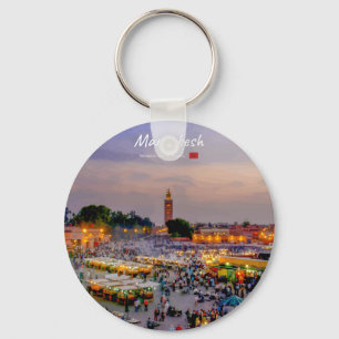 Marrakesh, Morocco - Jemaa el Fnaa Square Key Ring