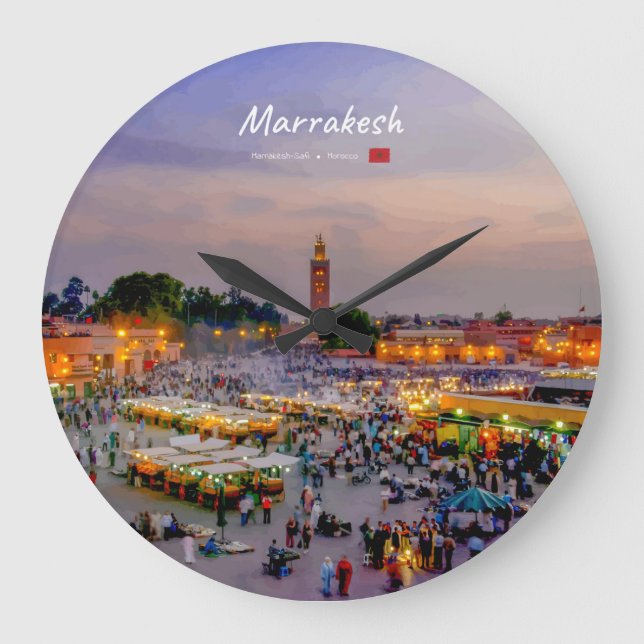 Marrakesh, Morocco - Jemaa el Fnaa Square Large Clock (Front)