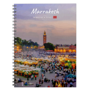 Marrakesh, Morocco - Jemaa el Fnaa Square Notebook