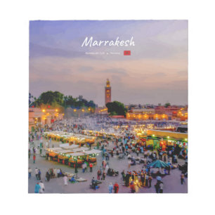 Marrakesh, Morocco - Jemaa el Fnaa Square Notepad