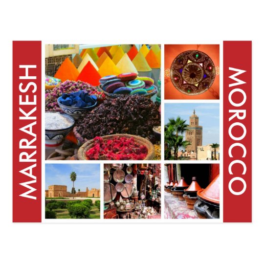 marrakesh morocco postcard