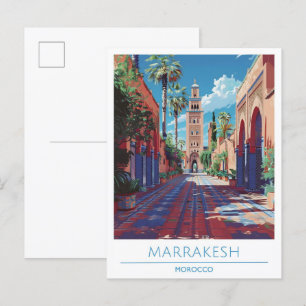 Marrakesh Morocco Travel  Postcard