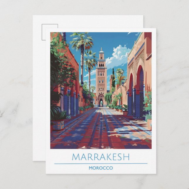 Marrakesh Morocco Travel  Postcard (Front/Back)