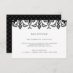 Marrakesh Reception Card   Black