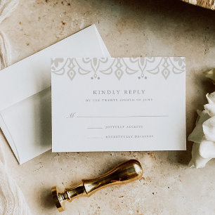 Marrakesh RSVP Card Linen Greige