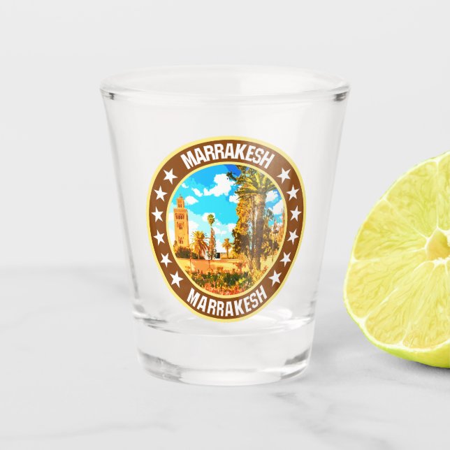 Marrakesh                                          shot glass (Front)