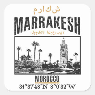 Marrakesh Square Sticker