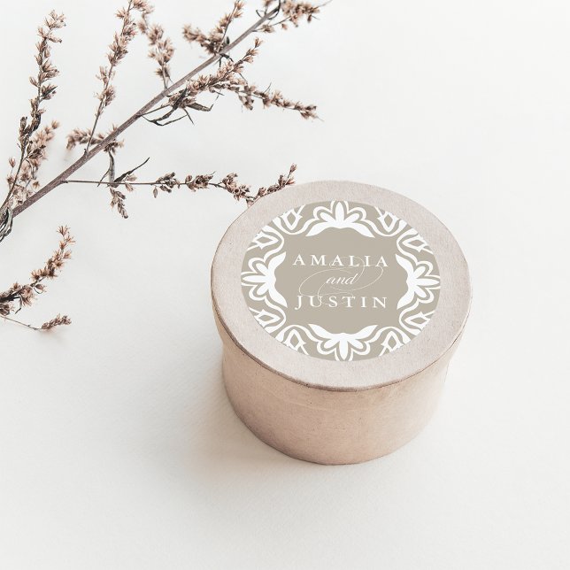Marrakesh Wedding Sticker | Linen Greige (Creator Uploaded)