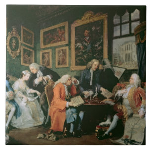 Marriage a la Mode: I - The Marriage Settlement, c Tile