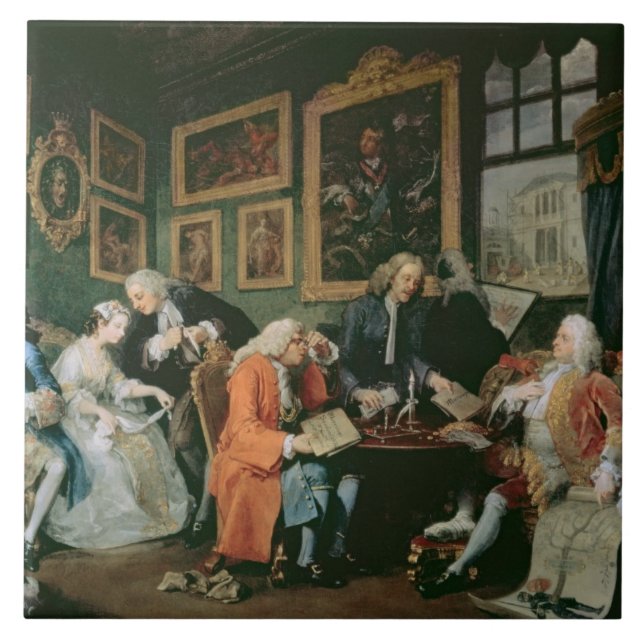 Marriage a la Mode: I - The Marriage Settlement, c Tile (Front)