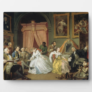 Marriage a la Mode: IV, The Toilette, c.1743 (oil Plaque