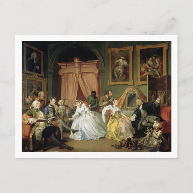 Marriage a la Mode: IV, The Toilette, c.1743 (oil Postcard (Front)